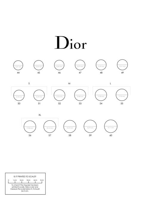 dior rijg|Dior ring size chart.